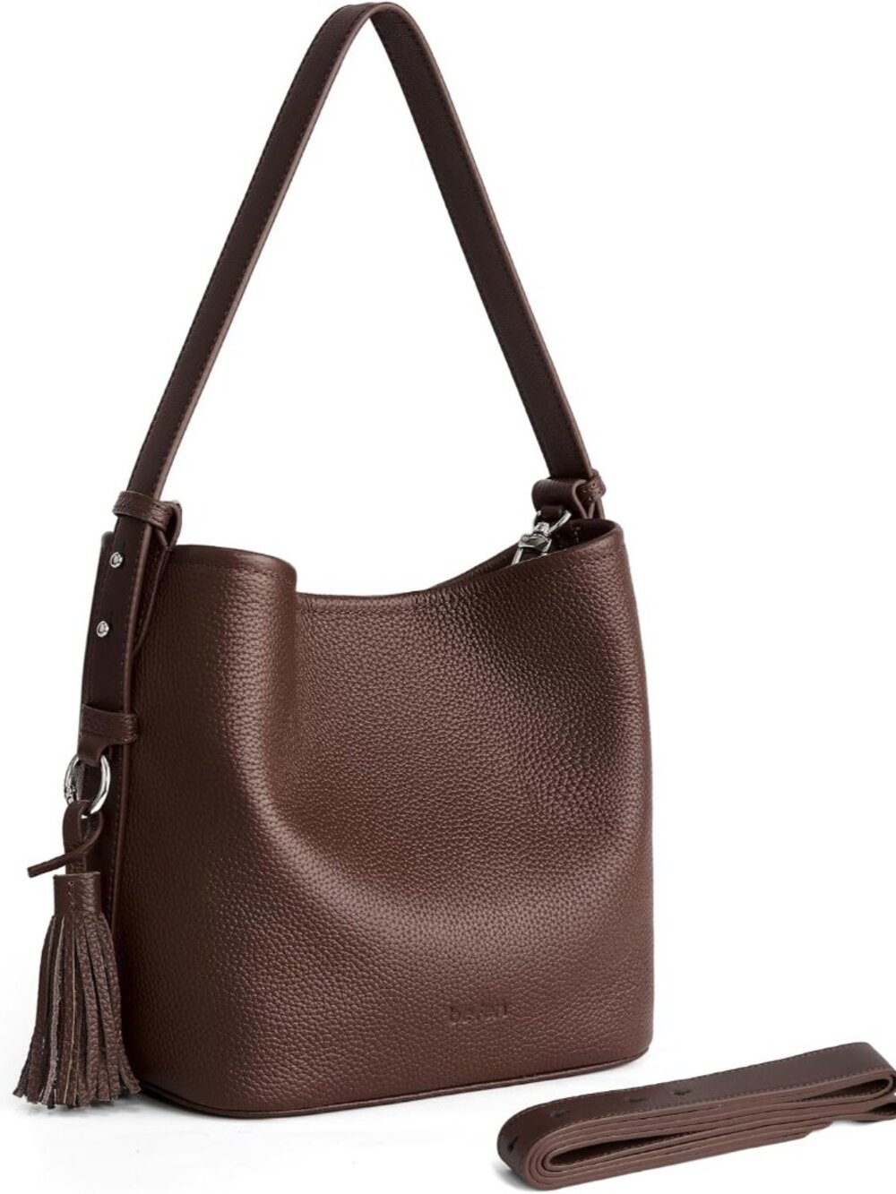 Genuine Leather Small Crossbody Bags for Women Bucket Bag Purses